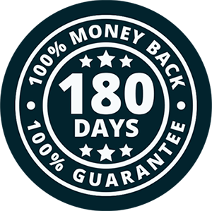 Red Boost powder 180-days Money-Back Guarantee